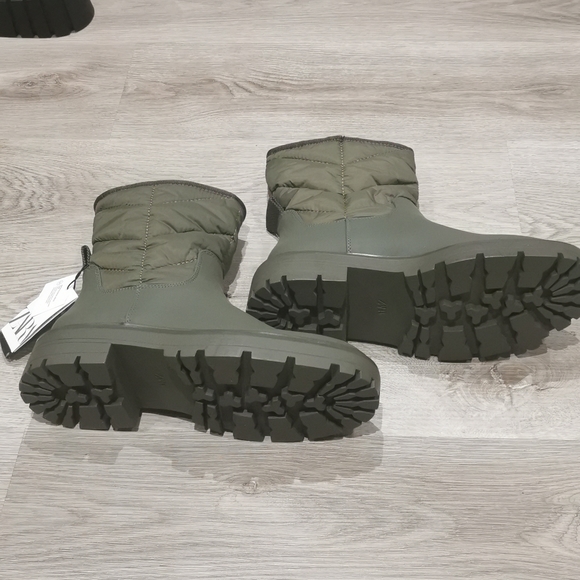 Zara rubberised platform quilted boots - Picture 9 of 10